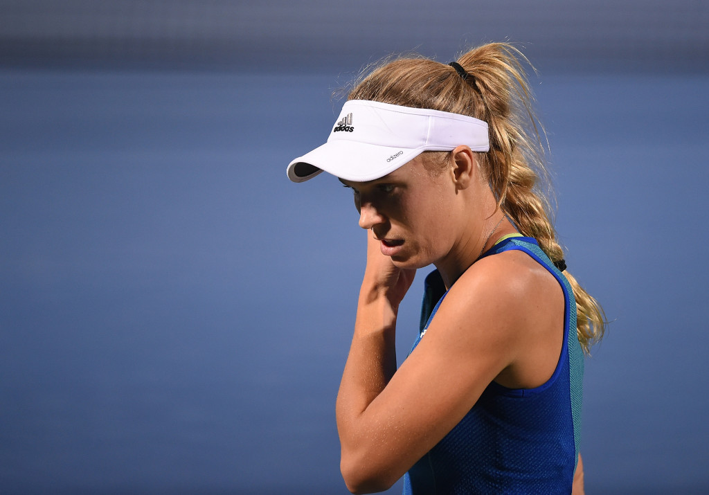 Caroline Wozniacki has criticised Maria Sharapova being granted a wildcard for an event in Stuttgart ©Getty Images