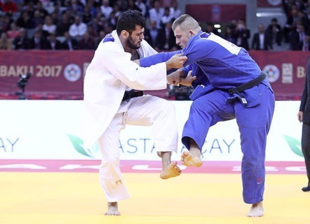 Michael Korrel earned The Netherlands' third gold medal on the final day of action ©IJF 