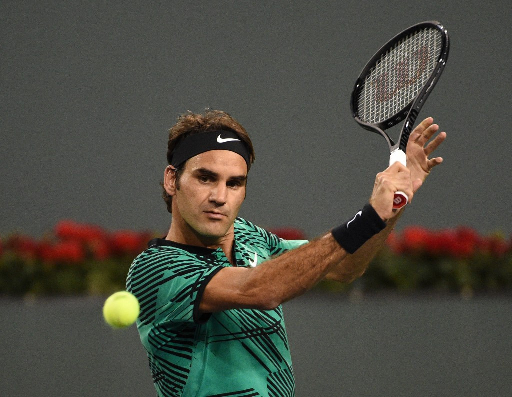 Roger Federer defeated Stephane Robert in straight sets today ©Getty Images