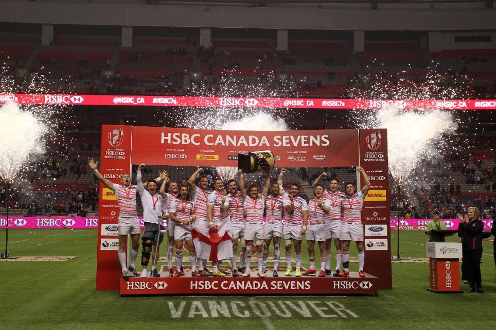 England won their second World Rugby Sevens Series event of the season in Vancouver ©World Rugby