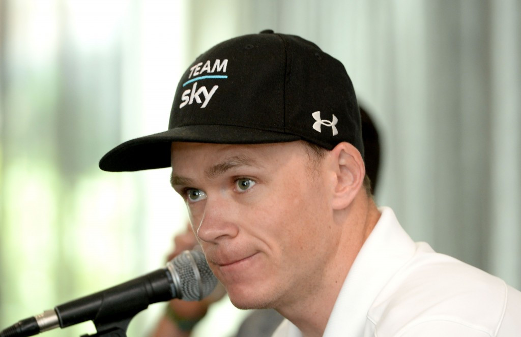 Team Sky's three-time Tour de France winner Chris Froome remained silent on the issue over Sir Dave Brailsford's on social media last week while his teammates publicly backed him ©Getty Images