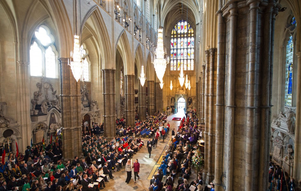 The Baton reappeared at a service in Westminster Abbey to mark Commonwealth Day ©Getty Images