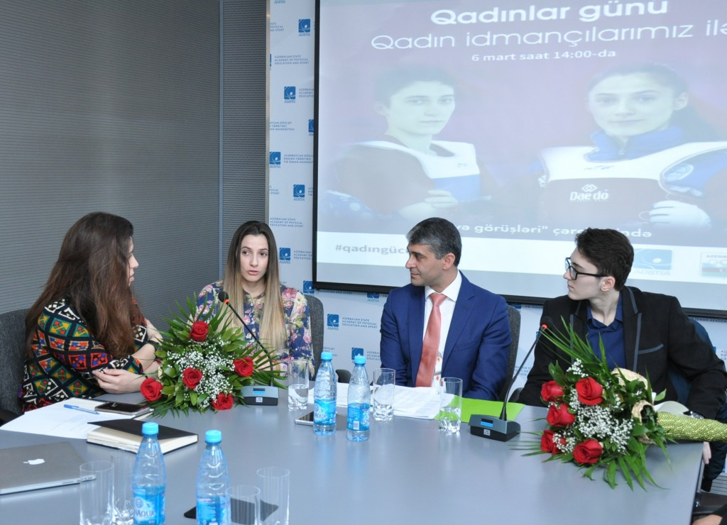 The National Olympic Committee of the Republic of Azerbaijan has celebrated International Women’s Day by hosting a meeting between two of the country’s Rio 2016 Olympic taekwondo players and young students ©NOC of the Republic of Azerbaijan