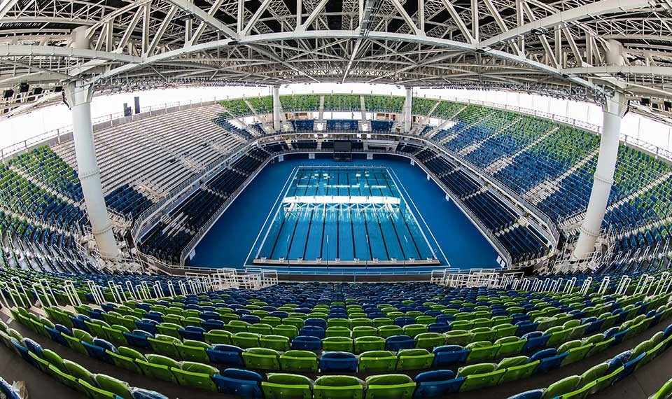 Myrtha Pools installed 18 pools for the Olympic Games in Rio de Janeiro ©Myrtha Pools