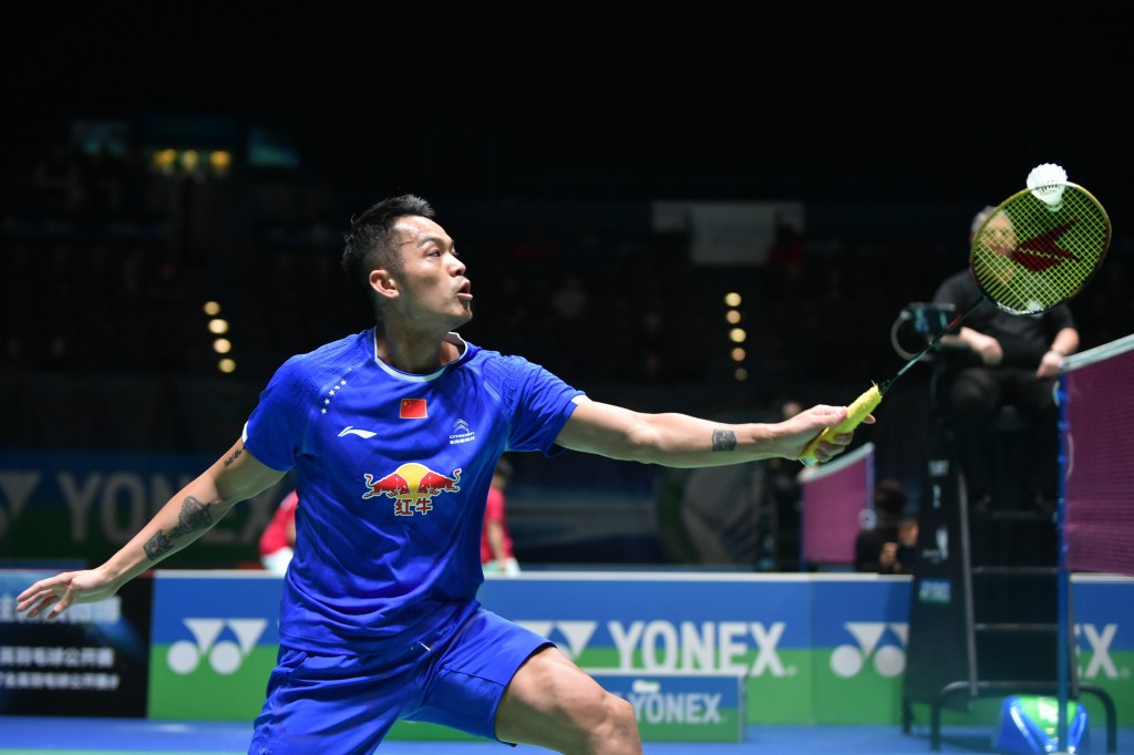 Double Olympic champion Lin Dan of China booked his place in the next round by beating Frenchman Arnaud Merkle ©Getty Images