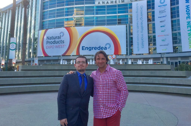 Maxim Agapitov, right, and Phil Andrews, left, visited the Anaheim Convention Center, home of the 2017 IWF World Championships ©USA Weightlifting