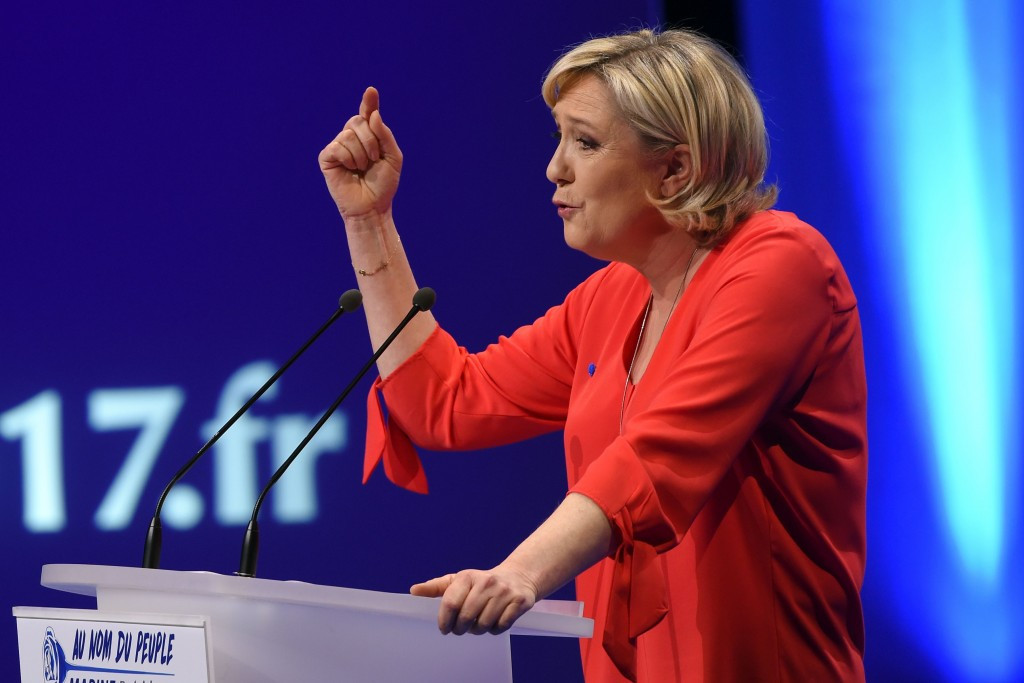 Marine Le Pen, who has been leader of the National Front since January 2011, is one of the candidates looking to win the French Presidential election in May ©Getty Images