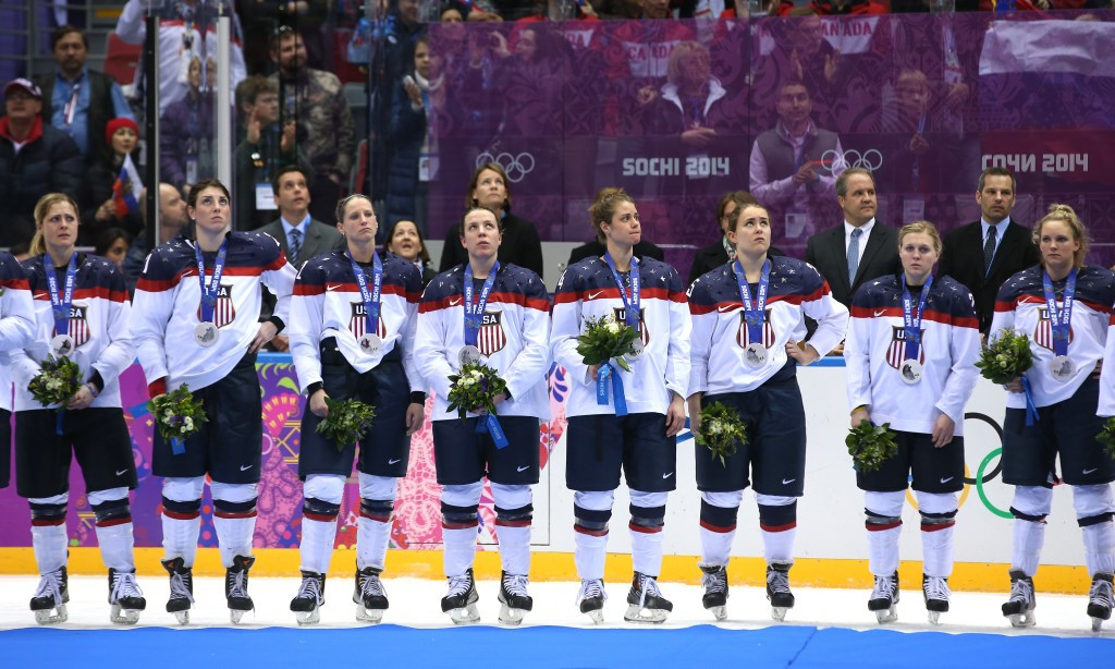 Defending champions the United States have threatened to boycott their home World Women’s Ice Hockey Championship ©Getty Images