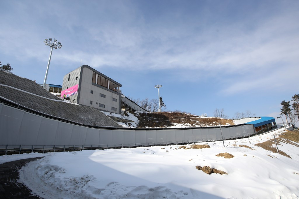 Pyeongchang 2018 sliding track to undergo first competitive test