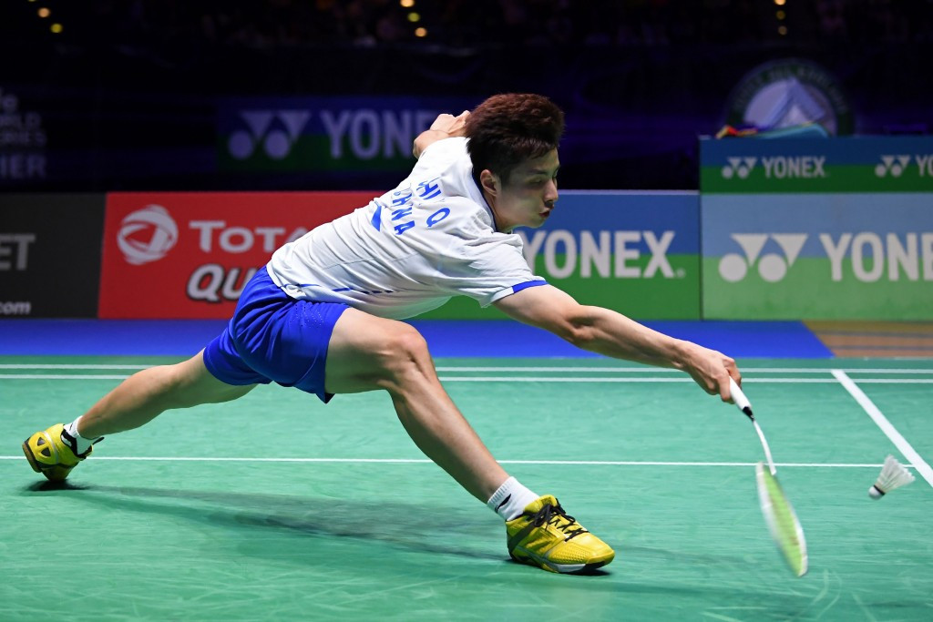 Second seed Shi Yuqi survived a scare before he booked his place in the last eight ©Getty Images