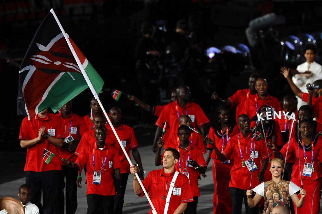 Kenya, pictured marching at the Opening Ceremony of London 2012, have avoided an IOC suspension ©Getty Images