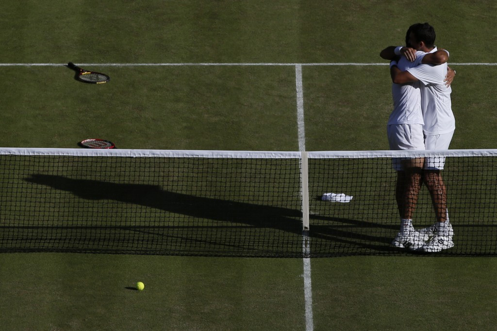 Jean-Julien Rojer and Horia Tecau were other winners today in the men's doubles ©AFP/Getty Images