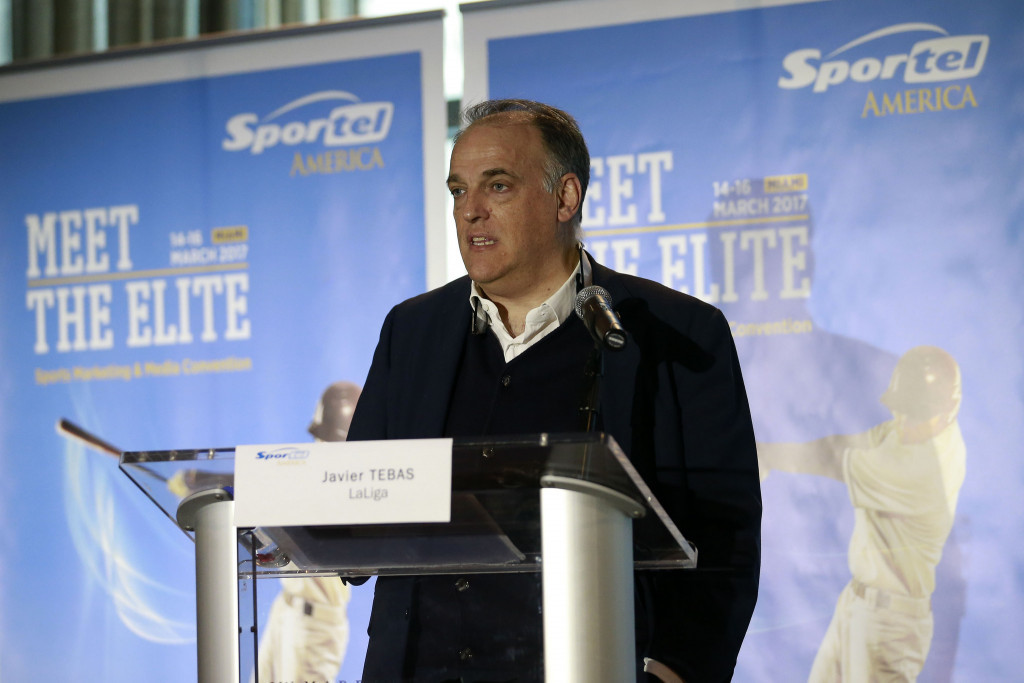 La Liga President Javier Tebas said doping does not exist in Spanish football ©SPORTEL