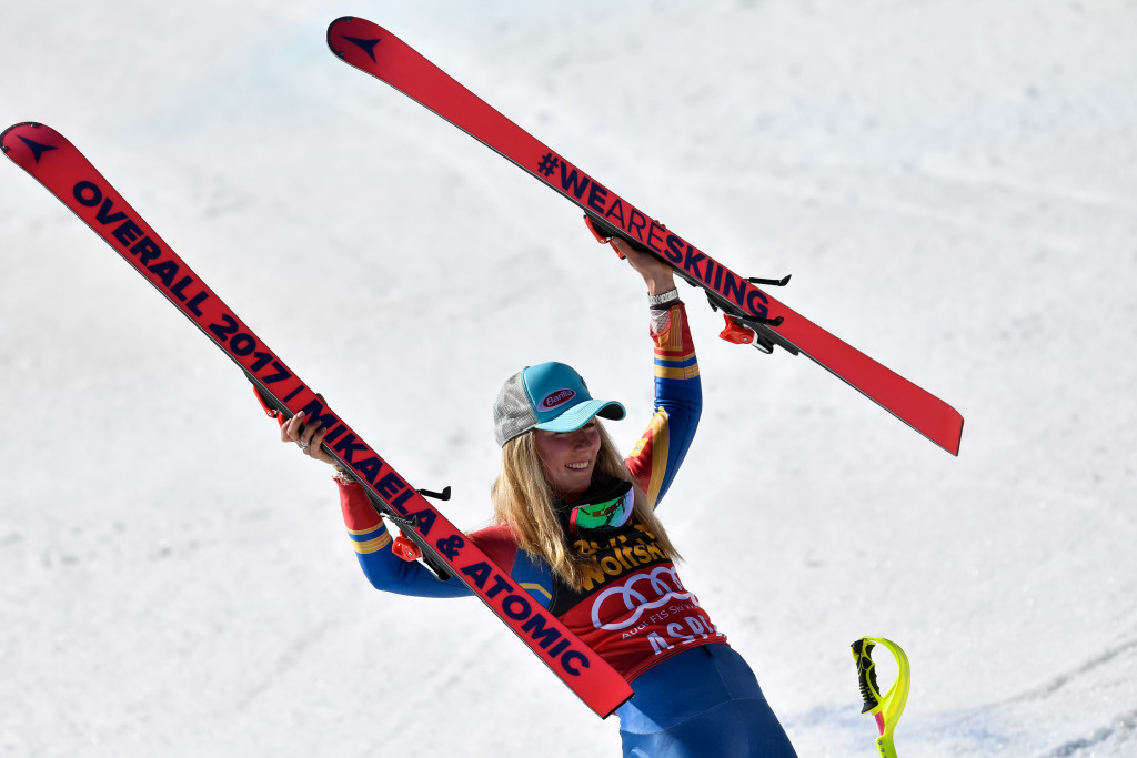 Mikaela Shiffrin has won the the women's overall FIS Alpine Skiing World Cup crown ©Getty Images