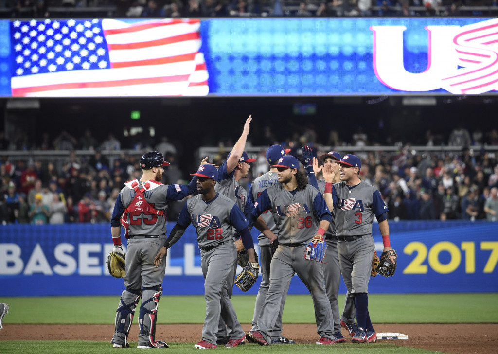 The United States have booked their place in the semi-finals of the 2017 World Baseball Classic ©Getty Images