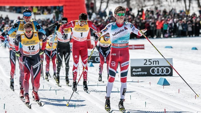 Klaebo builds on FIS Cross-Country World Cup sprint title success with mass start win