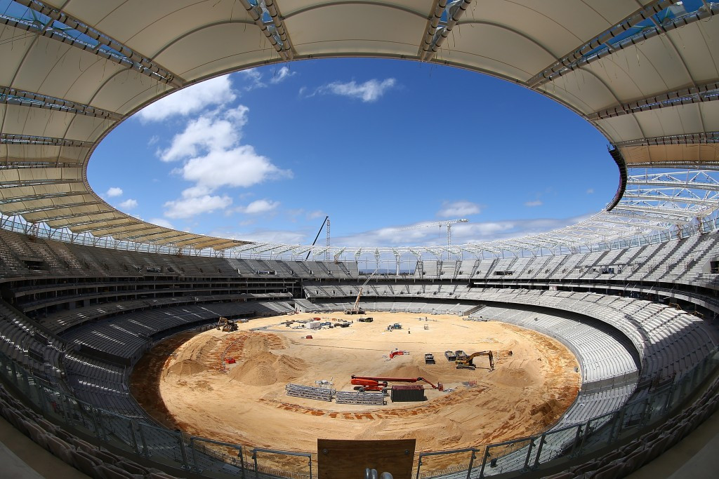 The newly built Perth Stadium is set to be completed in 2018 and could be the focal point in the bid ©Getty Images