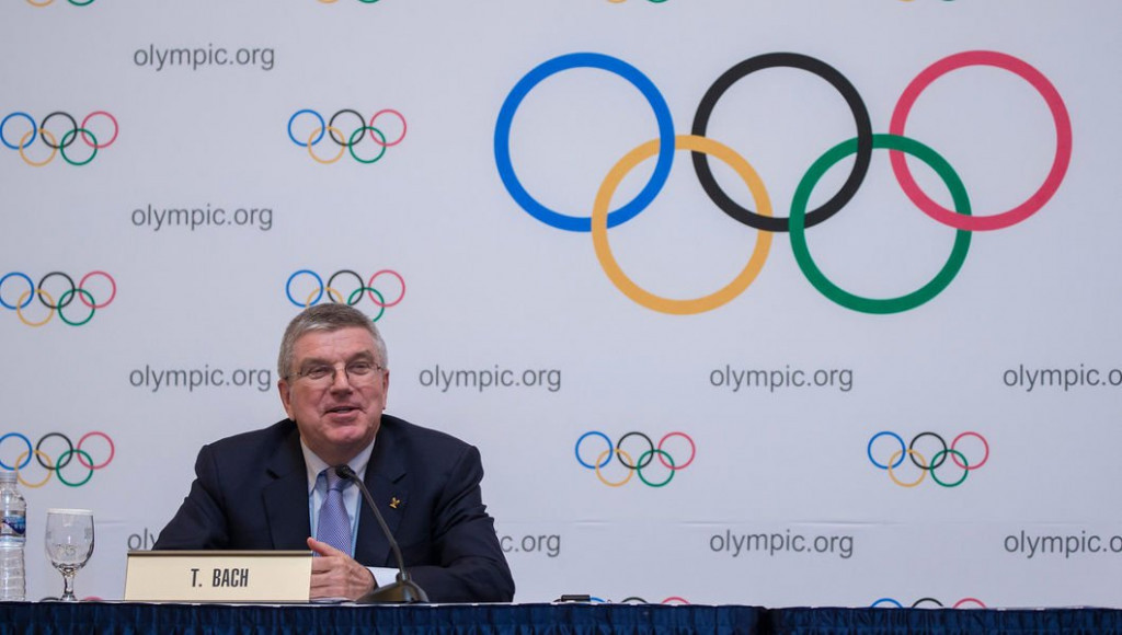 Thomas Bach was on confident form when speaking at the closing press conference in Pyeongchang ©IOC
