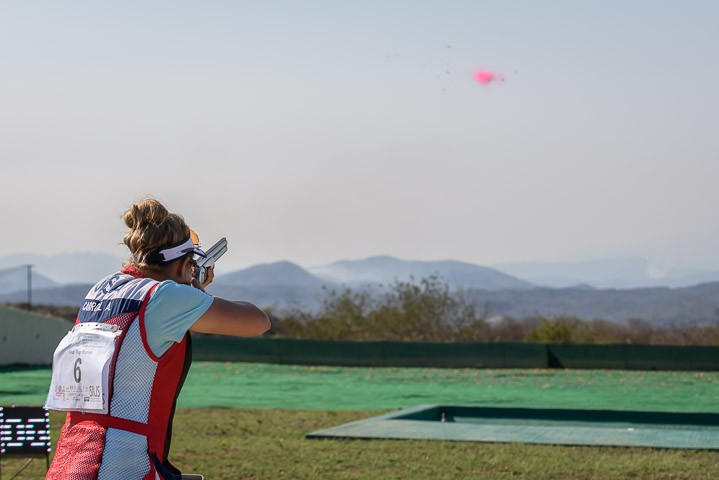 Ashley Carroll prevailed in a shoot-off to secure the gold medal ©ISSF
