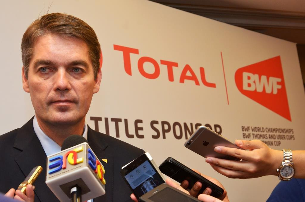 BWF President Poul-Erik Høyer said the international governing body is "pleased" to extend its partnership with Total ©BWF