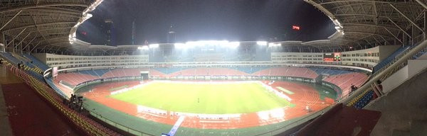 The match is due to be held at the Helong Stadium in Changsha ©Twitter