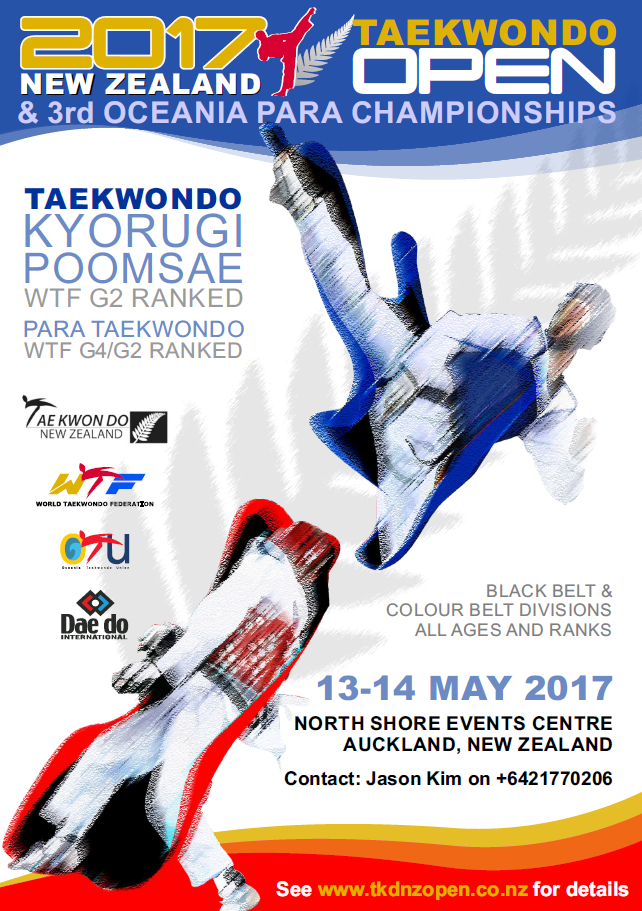 Two courses to be held before Taekwondo New Zealand Open