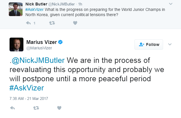 IJF President Marius Vizer was responding to a question from insidethegames senior reporter Nick Butler during a live Twitter Q&A session ©Twitter