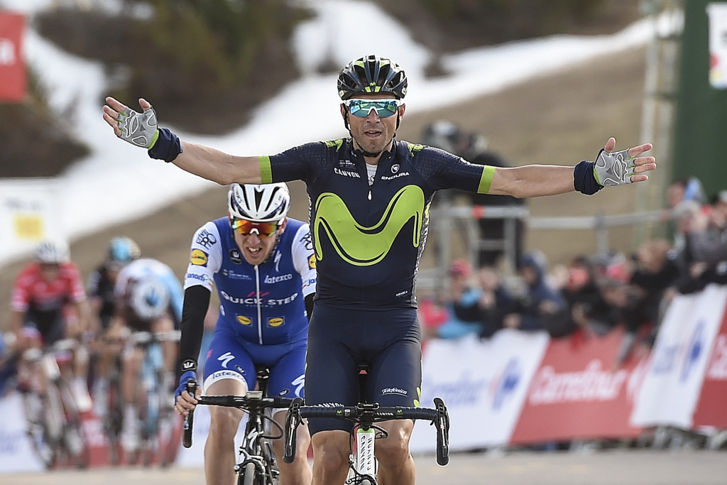 Alejandro Valverde claimed victory on stage three with a well timed attack ©Getty Images