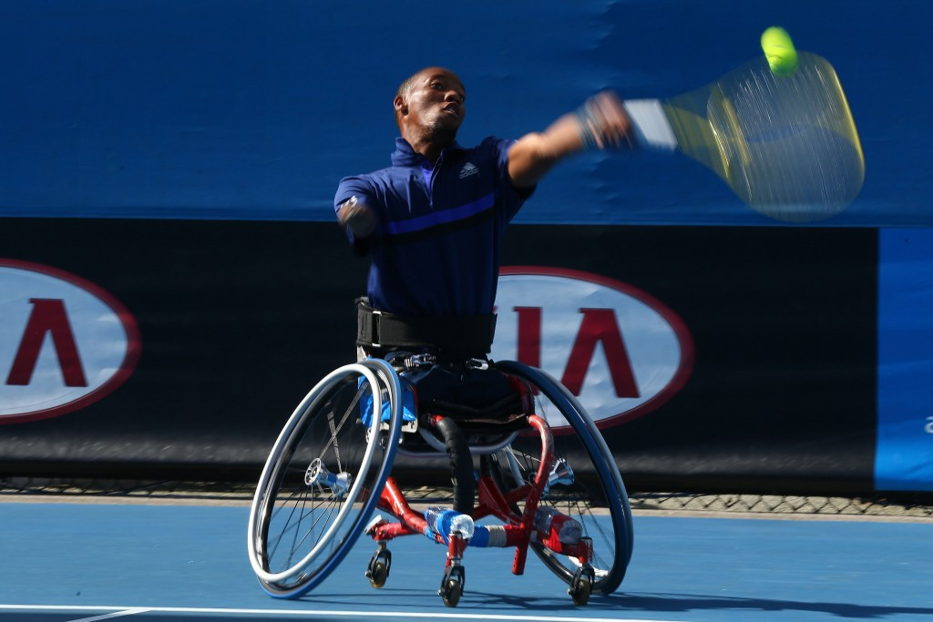 Lucas Sithole earned a place in the quad singles semi-finals ©Getty Images