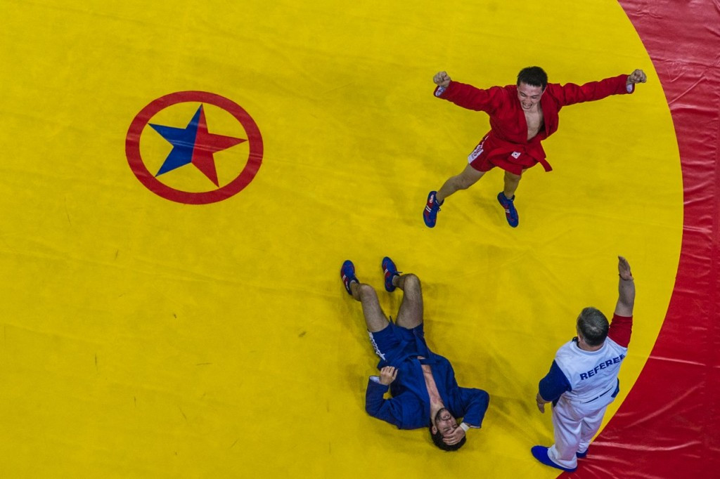 Day one of the Sambo World Cup saw 12 medal sets awarded ©FIAS/Facebook