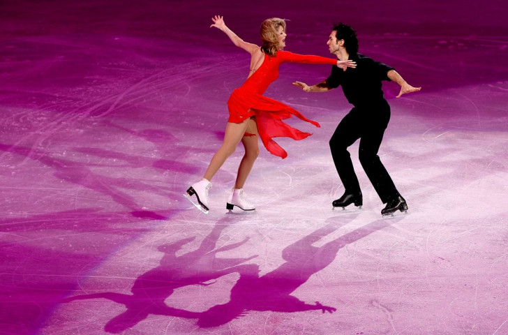 Olympic 2006 ice dance silver medallists Tanith Belbin and Benjamin Agosto appear for the US in the post-competition gala at the 2010  Vancouver Olympics. They missed out on the 2002 Winter Games when Belbin's application to gain US citizenship stalled ©Getty Images