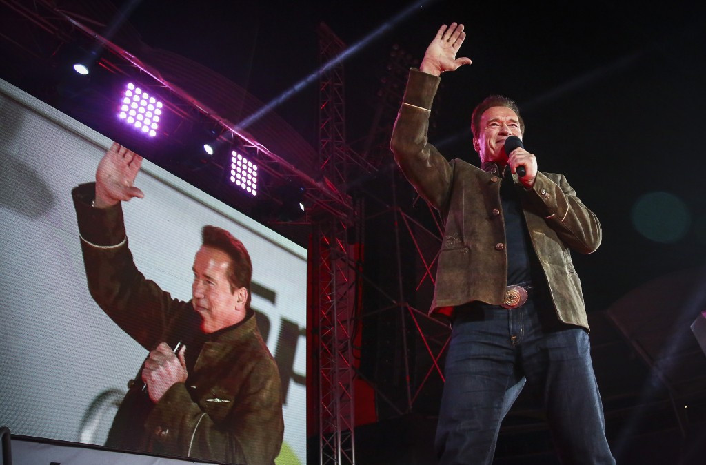 Arnold Schwarzenegger delivered a moving speech as part of the Closing Ceremony of the 2017 Special Olympics World Winter Games ©Special Olympics 2017/Flickr