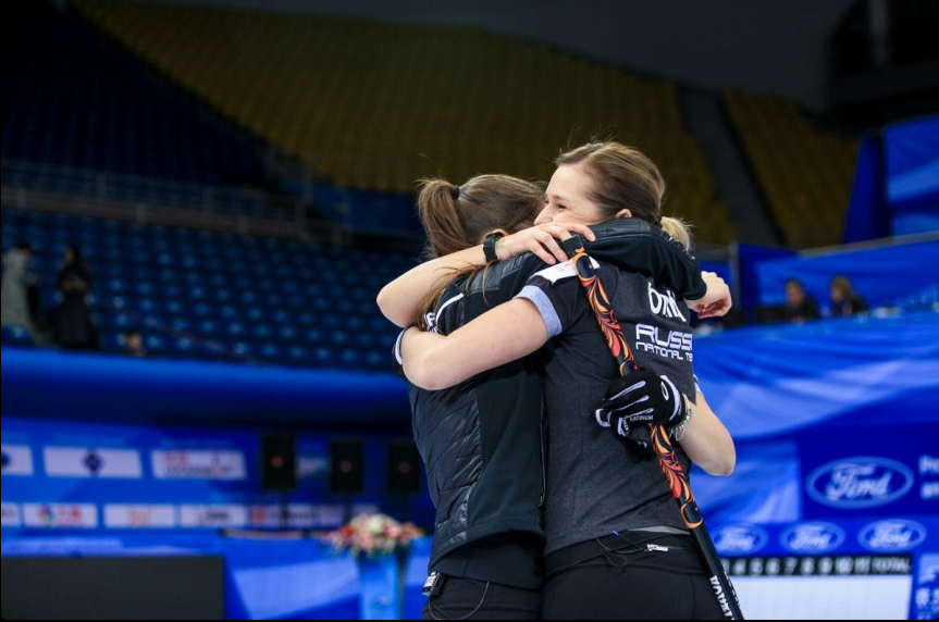 Russia are through to their first World Women's Curling Championship final ©WCF