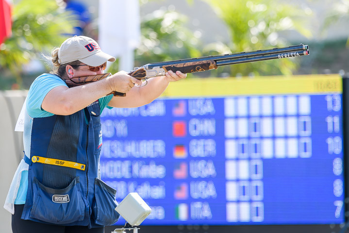 Rhode wins women's skeet to secure 10th ISSF World Cup gold medal