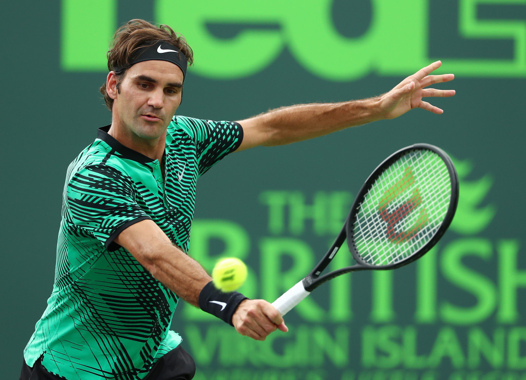 Roger Federer made a winning return to the Miami Open after missing last year's tournament through illness ©Getty Images
