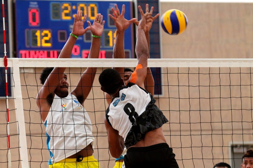 The second day of volleyball action included four matches at the BSP Arena ©Port Moresby 2015
