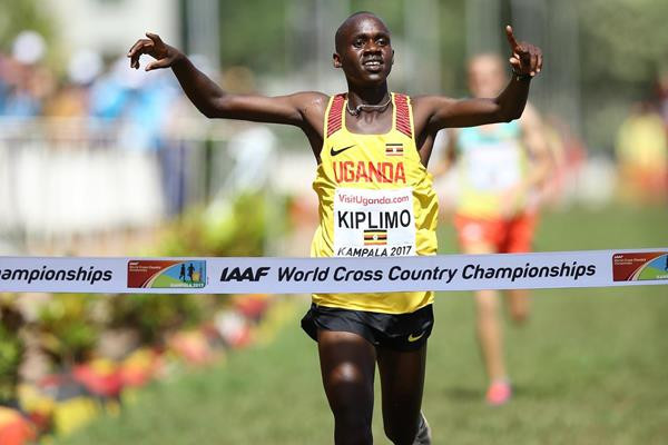  Jacob Kiplimo claimed Uganda's first-ever gold medal at an IAAF World Cross Country Championships after winning the men's under-20 race in front of a home crowd in Kampala ©IAAF/Roger Sedres
