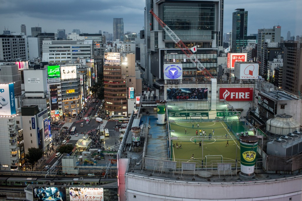 Construction work has been ongoing in the Shibuya district of Tokyo ©Getty Images