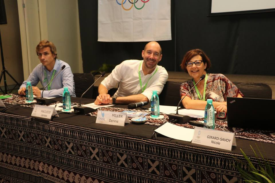 Olympic Solidarity's Nicole Girard-Savoy is leading the Forum ©Facebook