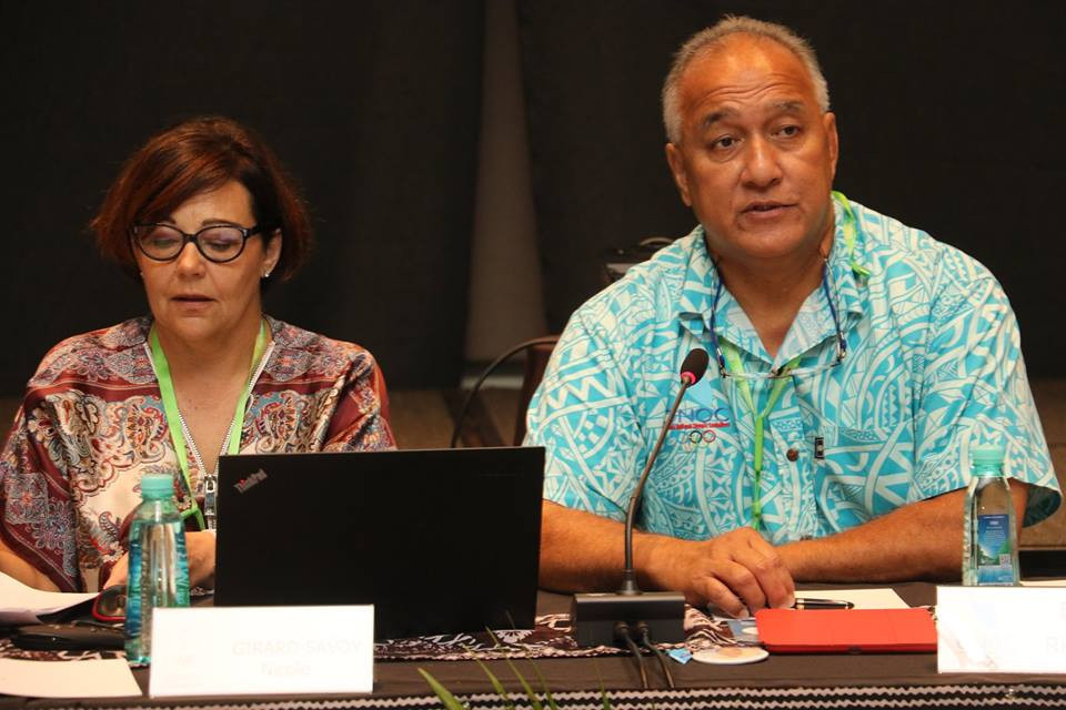 Guam's Ricardo Blas, right, will seek re-election as Oceania National Olympic Committees secretary general, but faces the challenge of the Cook Islands' Hugh Graham ©Facebook