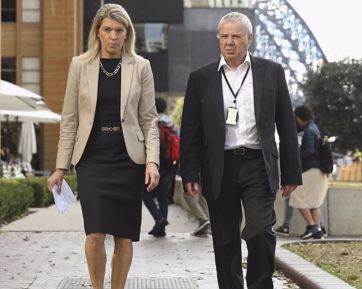 A complaint is alleged to have been made by Fiona de Jong about Mike Tancred, pictured right with Australia's Rio 2016 Chef de Mission Kitty Chiller ©Getty Images