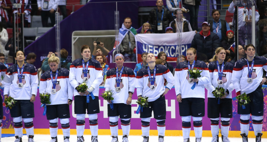The US women's hockey team are threatening to miss their home World Championships ©Getty Images