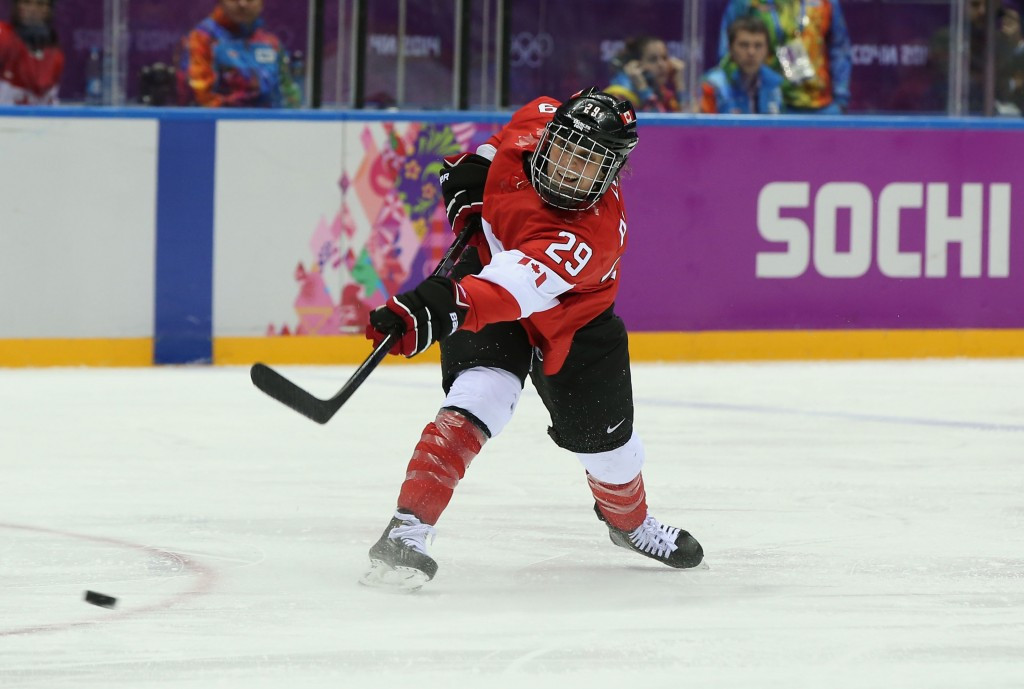 Canada's Marie-Philip Poulin is hoping her side can avenge the defeat they suffered to the US in last year's final ©Getty Images