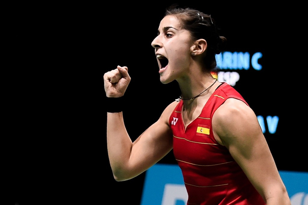 Olympic champion Carolina Marin comfortably secured her place in the quarter-finals in New Delhi ©Getty Images