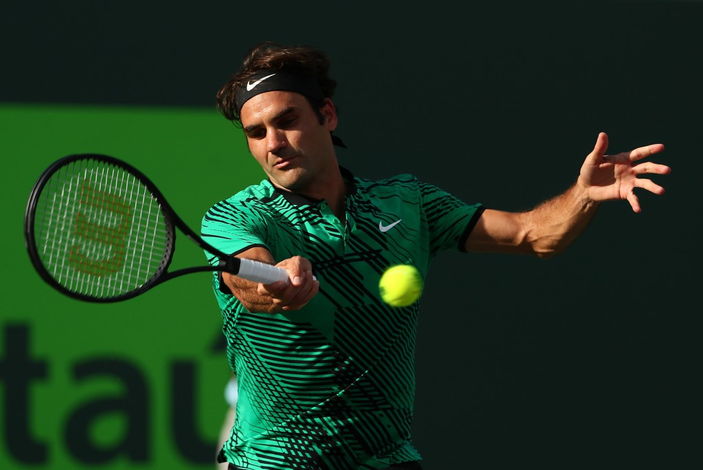 Swiss star Roger Federer booked his place in the semi-finals of the men's tournament as he overcame Tomáš Berdych of the Czech Republic ©Getty Images
