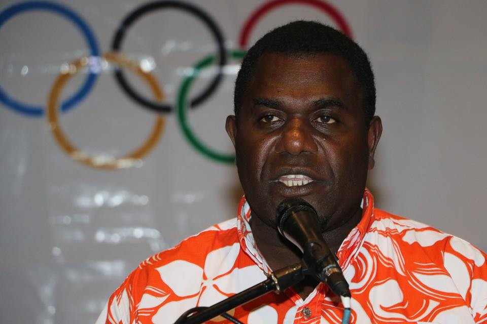 Vanuatu's Sports Minister Seoule Simeon was present to help with the presentation ©Facebook/ONOC Digest