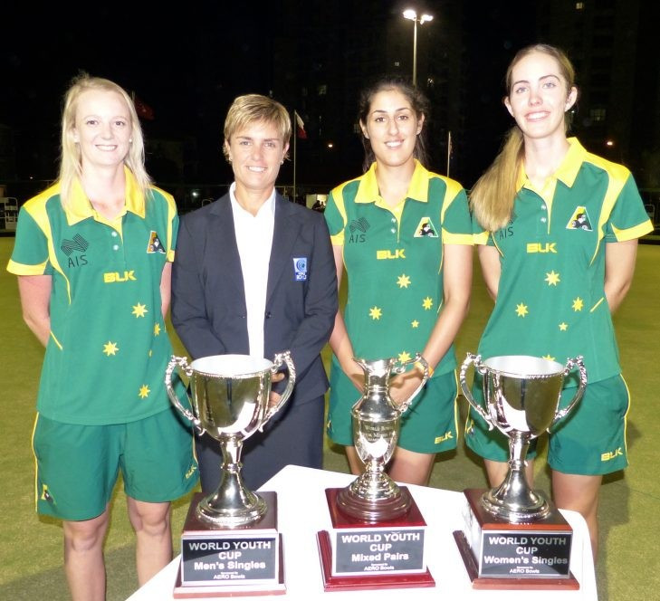 Ellen Ryan, left, is in contention for two titles in Gold Coast ©World Bowls