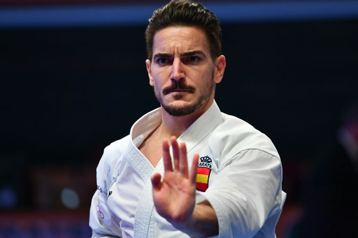 Spanish star Damian Quintero breezed through to the final of the men's kata event with a series of dominant performances ©WKF