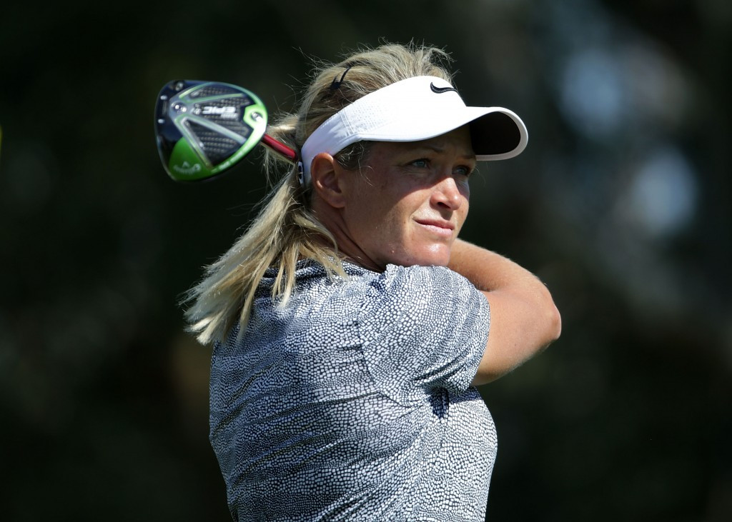 Norway’s Suzann Pettersen holds a one-shot lead after two rounds at the ANA Inspiration tournament in California having posted a three-under par 69 ©Getty Images