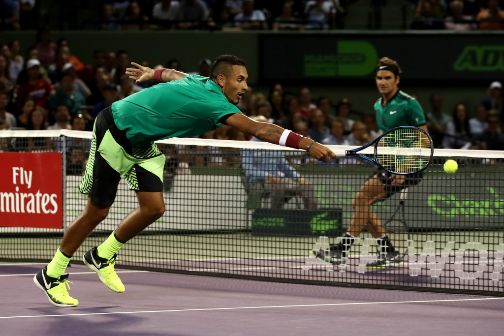 Switzerland's Roger Federer set up a meeting with Rafael Nadal in the Miami Open final as he overcame Australia's Nick Kyrgios ©Getty Images